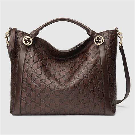 brown gucci side bag|Gucci dark brown leather bag.